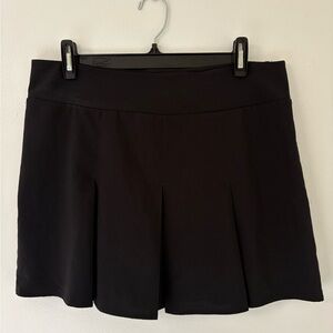Black Pleated Athletic Skirt